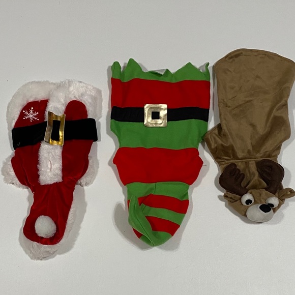 🍀3/$25 3 Dog/Cat Christmas Outfits